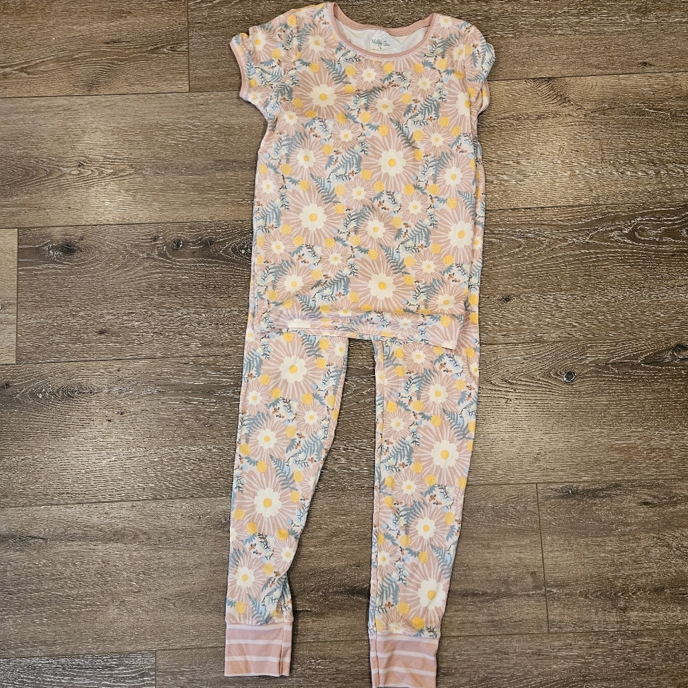 Matilda Jane Floral Kids Pajamas - Pink and Yellow